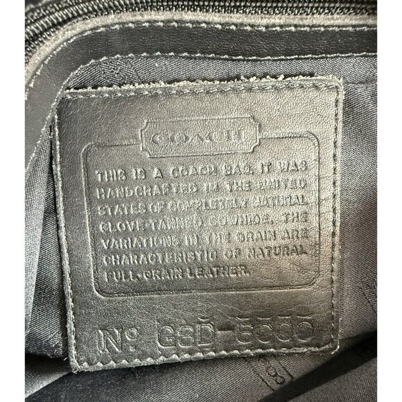 Vintage Coach 6000 Chelsea Zip Top Crossbody Bag Purse Black Leather - Picture 14 of 16